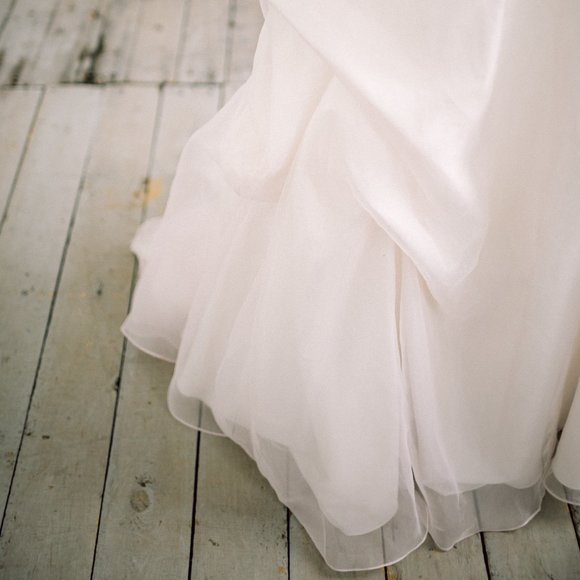 Pale Blush Pink Dress Prom Corset Ivory Flowers 6 - Picture 8 of 13